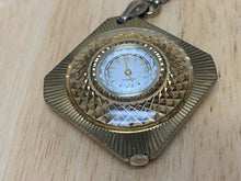 Load image into Gallery viewer, Vintage Caravelle By Bulova Lady Gold Tone Hand-Wind Pendant Pocket Watch Hours
