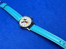 Load image into Gallery viewer, VTG Disney Mickey Bradley Lady Silver Leather Hand-Winding Mechanical Watch Hour
