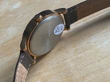Load image into Gallery viewer, Timex Indiglo Men 30m Rose Gold Brown Leather Analog Quartz Watch Hours~New Batt
