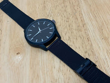 Load image into Gallery viewer, FMD Mens All Black Japan Movt Mesh Band Analog Quartz Watch Hours~New Battery
