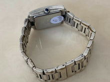 Load image into Gallery viewer, Anne Klein Lady 8 Real Diamonds Square Quartz Watch Hours~Day Date~New Battery
