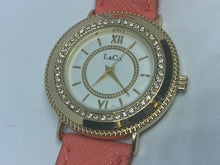 Load image into Gallery viewer, Unused L&amp;Co Lady Gold Tone Rhinestone Roman Analog Quartz Watch Hour~New Battery
