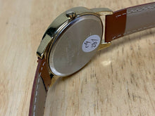 Load image into Gallery viewer, Timex Indiglo Men 30m Gold Tone Leather Analog Quartz Watch Hour~Date~New Batter
