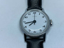 Load image into Gallery viewer, Vintage Timex Lady Classic Silver White Leather Hand-Wind Mechanical Watch Hours
