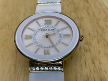 Load image into Gallery viewer, Anne Klein AK/2832 Lady Pink Ceramic Gold Tone Analog Quartz Watch Hour~New Batt
