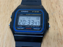 Load image into Gallery viewer, Vintage Casio F-91W Men Black Digital Alarm Chrono Quartz Watch Hour~New Battery
