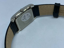 Load image into Gallery viewer, Unused Bulova 96T59 Lady Silver Rectangle Leather Quartz Watch Hours~New Battery
