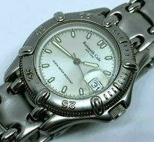 Load image into Gallery viewer, Kenneth Cole Men 100m Moving Bezel Silver Analog Quartz Watch Hour~Date~New Batt
