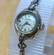 Load image into Gallery viewer, VTG Hamilton Lady 10k Gold Filled Band Cocktail Hand-Wind Mechanical Watch Hours
