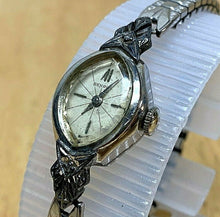 Load image into Gallery viewer, VTG Benrus Lady 10k RGP Diamonds Swiss Cocktail Hand-Wind Mechanical Watch Hours
