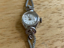 Load image into Gallery viewer, Vintage Tempus Lady Silver Tone Cocktail  Swiss Hand-Wind Mechanical Watch Hours
