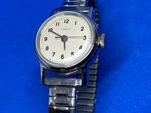 Load image into Gallery viewer, Vintage Timex Lady Classic Silver Stretch Band Hand-Wind Mechanical Watch Hours
