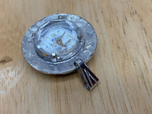 Load image into Gallery viewer, VTG Webster Swiss Lady Silver Thick Crystal Hand-Wind Pendant Pocket Watch Hours
