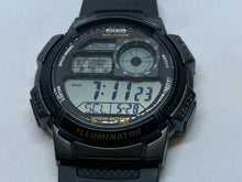 Load image into Gallery viewer, Casio AE-1000W Men Silver Black Digital Alarm Chrono Quartz Watch Hours~New Batt
