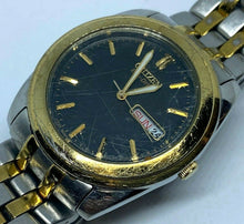 Load image into Gallery viewer, Citizen Eco-Drive E101-S056535 Mens Dual Tone Analog Quartz Watch Hours~Day Date
