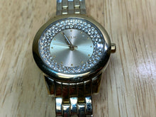 Load image into Gallery viewer, Relic Lady 30m Gold Tone Rhinestone Analog Quartz Watch Hours~New Battery
