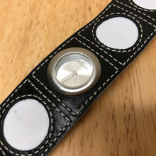Load image into Gallery viewer, DKNY NY-3261 Lady 50m Silver Leather Cuff Analog Quartz Watch Hours~New Battery
