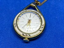 Load image into Gallery viewer, VTG Sheffield Swiss Lady Art Deco Hand-Wind Necklace Pendant Pocket Watch Hours
