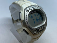 Load image into Gallery viewer, Timex Ironman Men Lady Silver White Digital Alarm Chrono Watch Hours~New Battery
