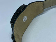 Load image into Gallery viewer, ESPRIT Men Lady Wide Leather Black Steel Barrel Analog Quartz Watch Hour~New Bat
