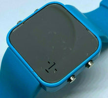 Load image into Gallery viewer, Square 1:Face Mirror Modern Blue LED Digital Quartz Watch Hours~Date~New Battery
