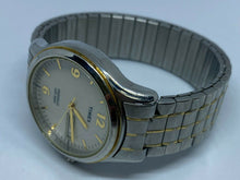 Load image into Gallery viewer, Timex Mens 30m Dual Tone Stretch Analog Quartz Watch Hours~Day Date~New Battery
