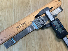 Load image into Gallery viewer, Vintage Delphi Men Slim Digital Calculator Quartz Watch Hours ~ For Parts Repair
