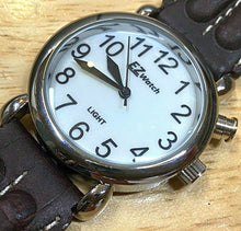 Load image into Gallery viewer, EZ Watch Men Lady Silver Bright Luminous Analog Quartz Watch Hours~New Battery
