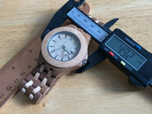 Load image into Gallery viewer, Nice Military Dila Mens Solid Wood Analog Quartz Watch Hours~Date~New Battery
