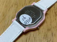 Load image into Gallery viewer, Casio LA-11W Lady Pink White Leather Digital Alarm Chrono Watch Hour~New Battery
