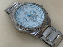 Load image into Gallery viewer, VIVINT The Cup Men Silver White Analog Quartz Chronograph Watch Hour~New Battery
