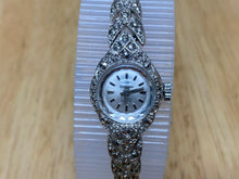 Load image into Gallery viewer, Stunning VTG Creation Lady Silver Swiss Cocktail Hand-Wind Mechanical Watch Hour
