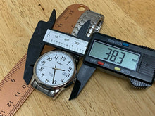 Load image into Gallery viewer, Nice Timex Men 30m Classic Silver White Analog Quartz Watch Hour~Date~New Batter
