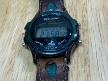 Load image into Gallery viewer, Disney Mens 30m Green Brown Fabric Digital Alarm Chrono Watch Hours~New Battery
