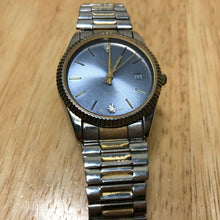 Load image into Gallery viewer, Vintage LA Express Men Dual Tone Fluted Bezel Analog Quartz Watch Hours~New Batt
