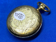 Load image into Gallery viewer, Vintage Caravelle-Bulova Swiss 36mm Gold Tone Half Hunter Hand-Wind Pocket Watch
