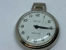 Load image into Gallery viewer, Vintage Westclox Pocket Bull&#39;s Eye Mens Hand-Wind Mechanical Pocket Watch Hours
