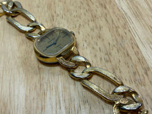 Load image into Gallery viewer, Vintage Dominique Lady Gold Tone Chain Bracelet Hand-Wind Mechanical Watch Hours

