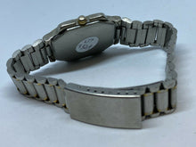 Load image into Gallery viewer, Signetics Microprocessor Men Slim Thin Silver Analog Quartz Watch Hours~New Batt
