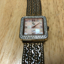 Load image into Gallery viewer, Colleen Lopez CL Lady Gold Tone Mosaic Dial Analog Quartz Watch Hour~New Battery
