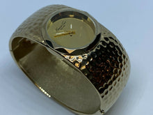 Load image into Gallery viewer, Kenneth Cole Lady Gold Tone Mirror Dial Cuff Analog Quartz Watch Hour~New Batter
