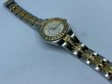 Load image into Gallery viewer, Relic Lady 50m Dual Tone Rhinestone Analog Quartz Watch Hours~Date~New Battery
