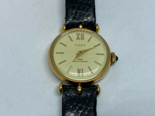 Load image into Gallery viewer, VTG Timex Lady Gold Tone Leather Water Resistant Hand-Wind Mechanical Watch Hour
