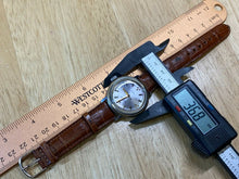 Load image into Gallery viewer, Vintage BOCTOK CCCP Russia Men 17 Jewels Silver Leather Hand-Winding Watch Hours

