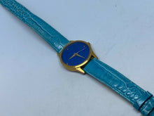 Load image into Gallery viewer, Metropolitan Museum Of Art Rose Gold Tone Blue Dial Analog Quartz Watch Hours
