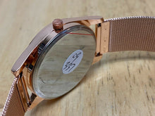Load image into Gallery viewer, Appolus New York Men Rose Gold Tone Mesh Band Analog Quartz Watch Hours~New Batt
