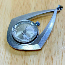 Load image into Gallery viewer, Vintage Sheffield Swiss Lady Silve Hand-Wind Necklace Pendant Pocket Watch Hours
