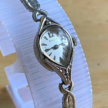 Load image into Gallery viewer, Vintage Bulova Lady 10k RGP GF Band Real Diamond Hand-Wind Mechanical Watch Hour
