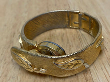 Load image into Gallery viewer, Vintage Pilgrim Lady 17J Gold Tone Cuff Bangle Hand-Wind Mechanical Watch Hours
