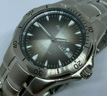 Load image into Gallery viewer, Armitron Mens 50m Moving Bezel Silver Analog Quartz Watch Hours~Date~New Battery
